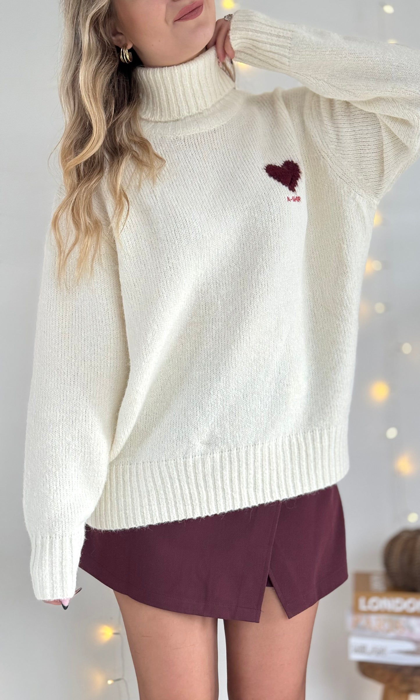 Pull avec cœur EMMA