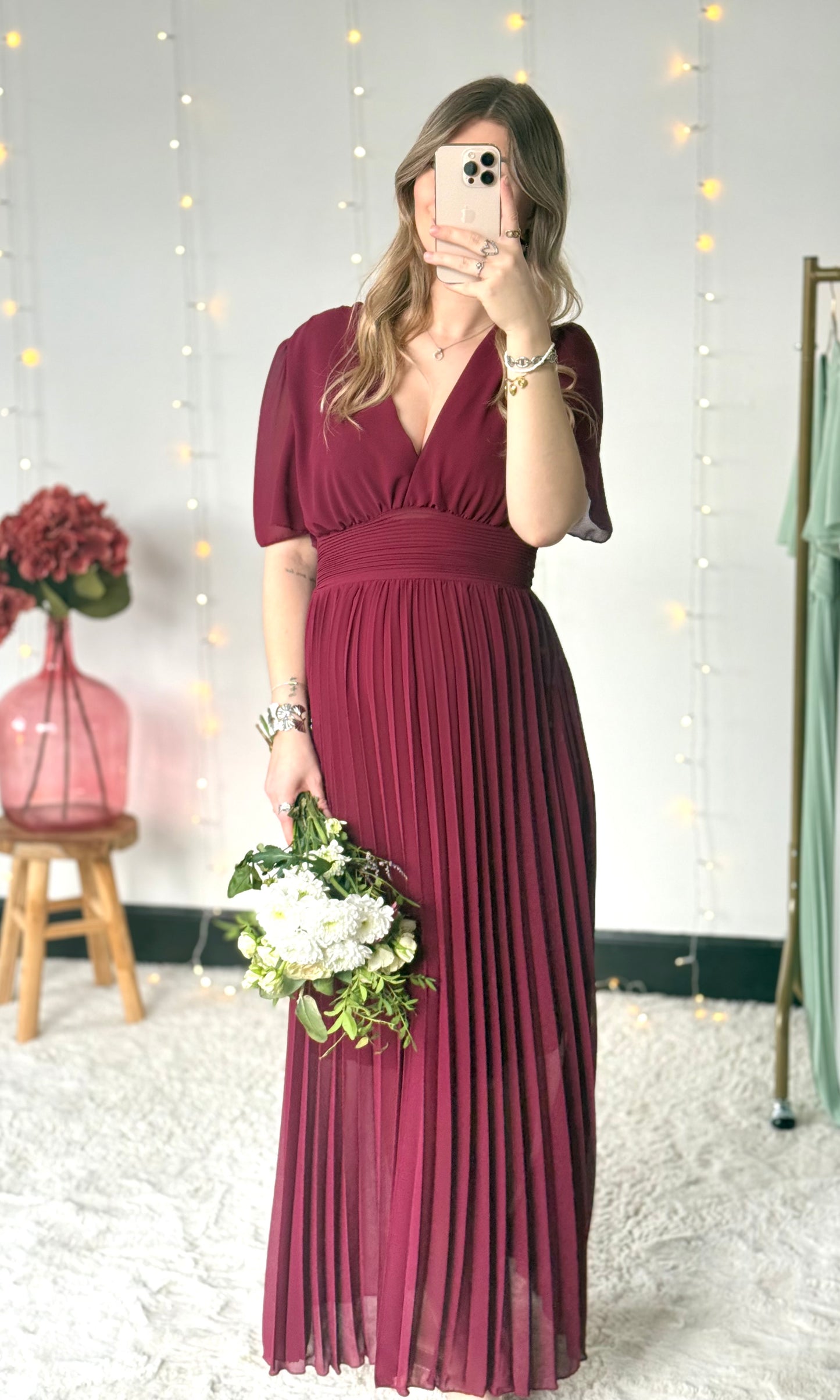 Robe longue LAIA Bordeaux 🇮🇹