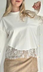 T-shirt en dentelle LALIE