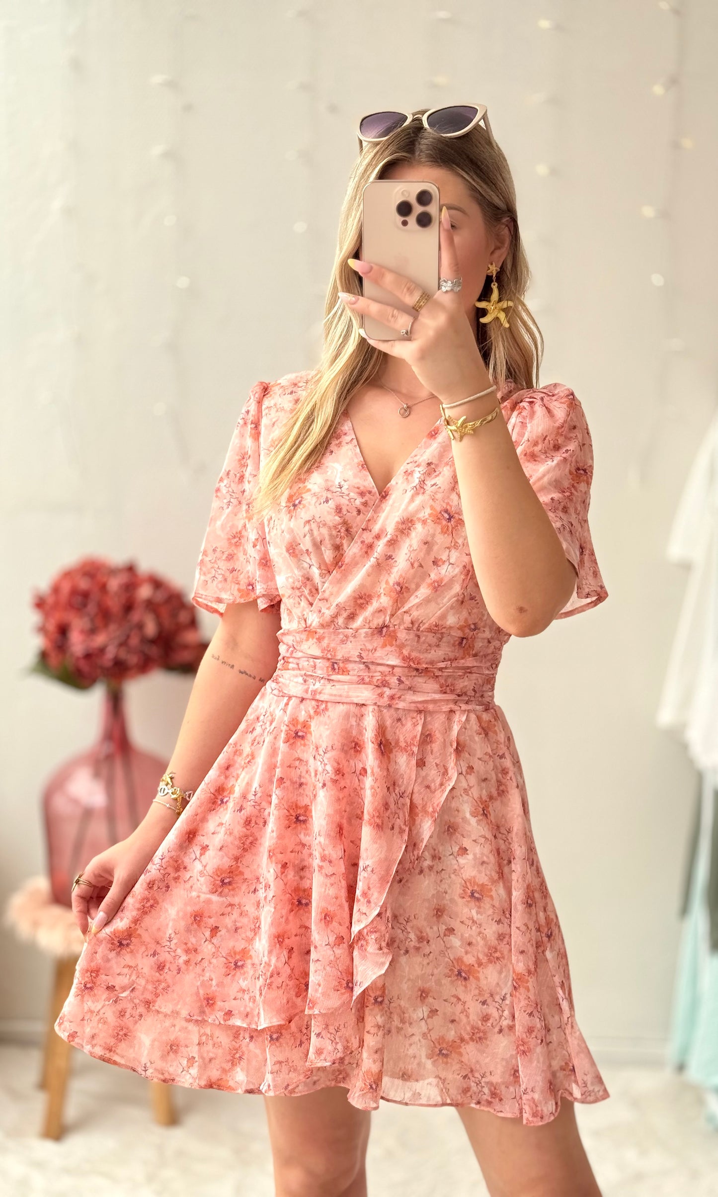 Robe courte fleurie JAPAN