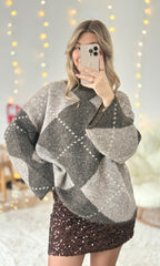 Gros pull jacquard CHEMINÉE