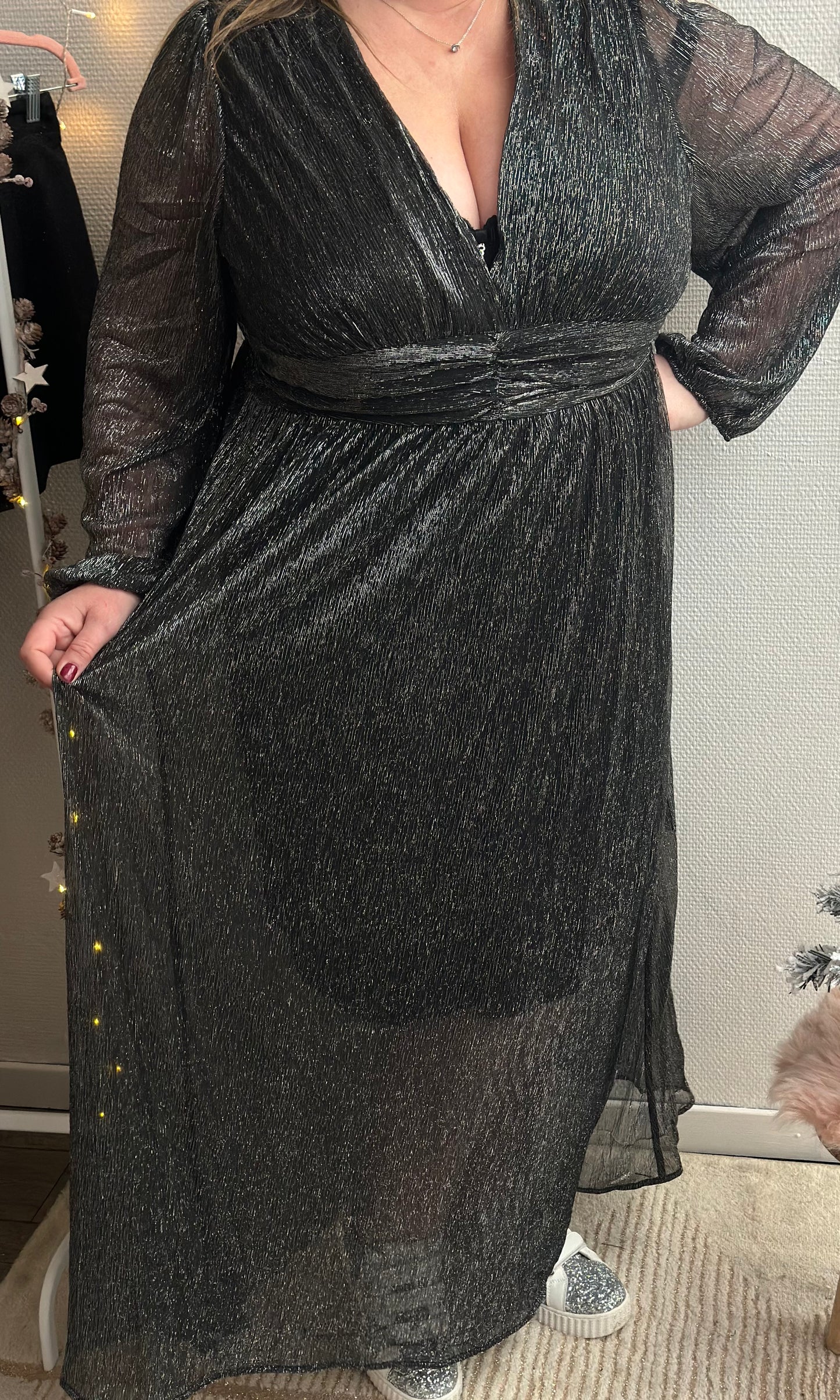 (CURVES) Robe argentée MÉLY