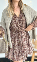 Robe marron JACKIE