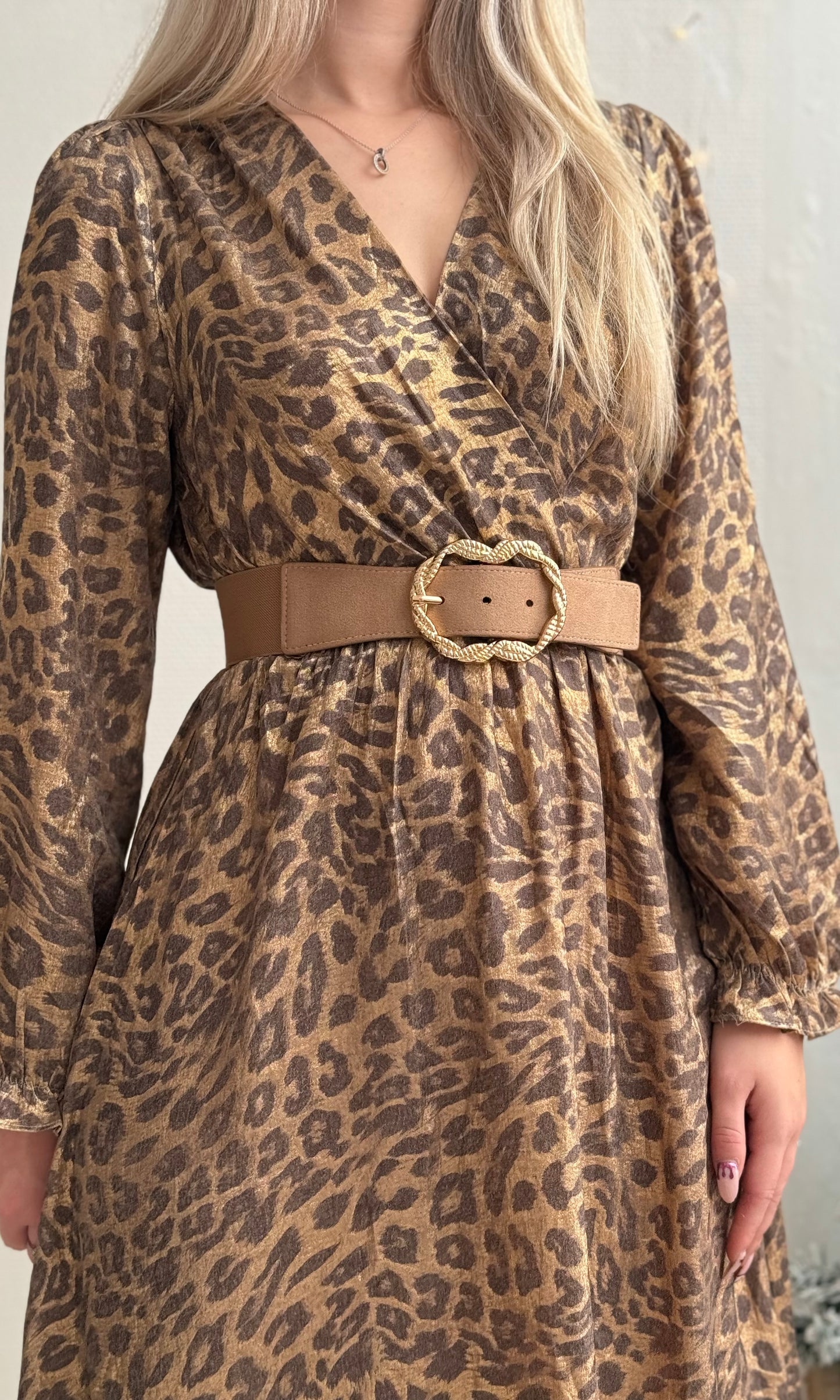 (CURVES) Robe léopard irisée SHAY
