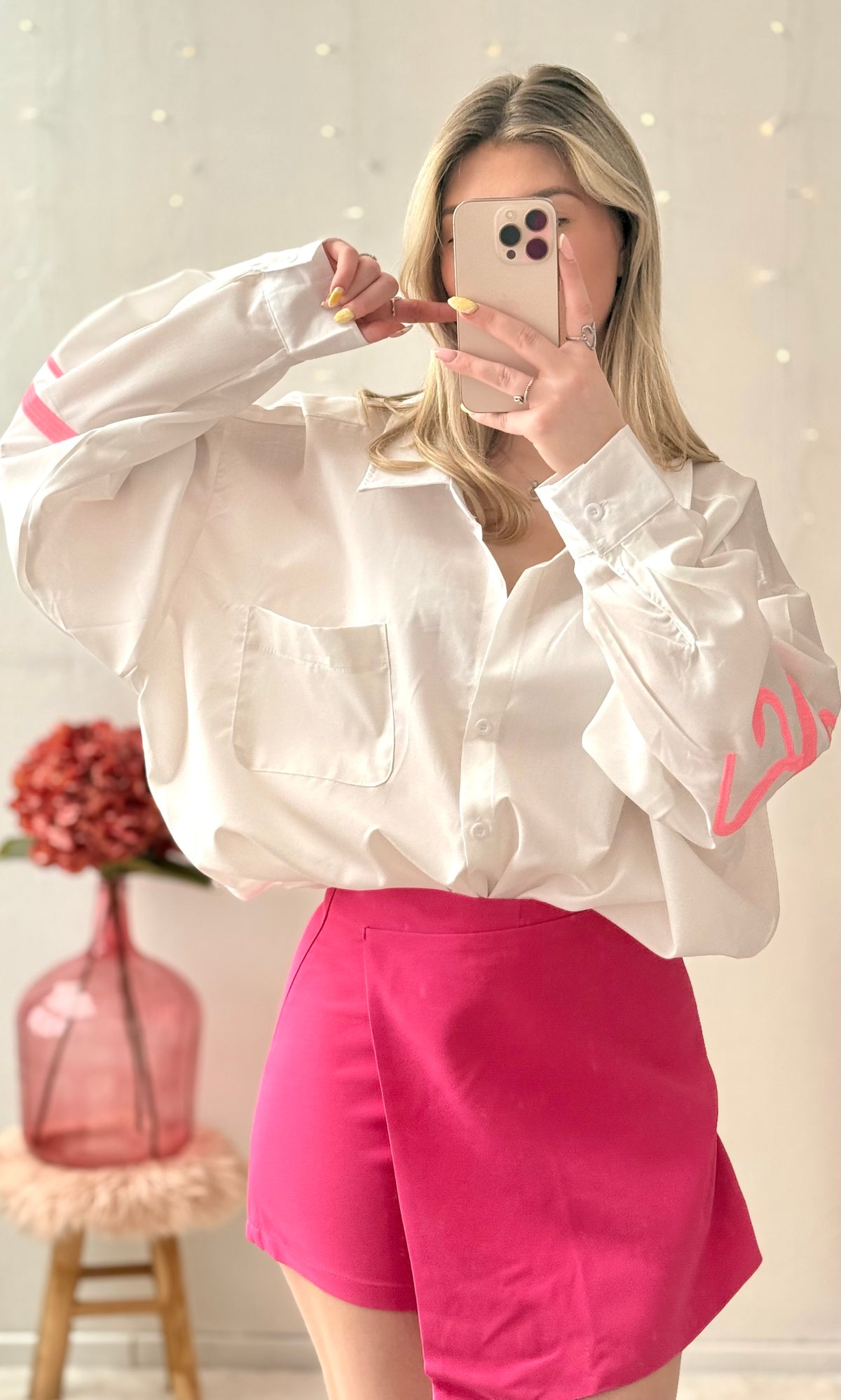 Jupe short rose MINO