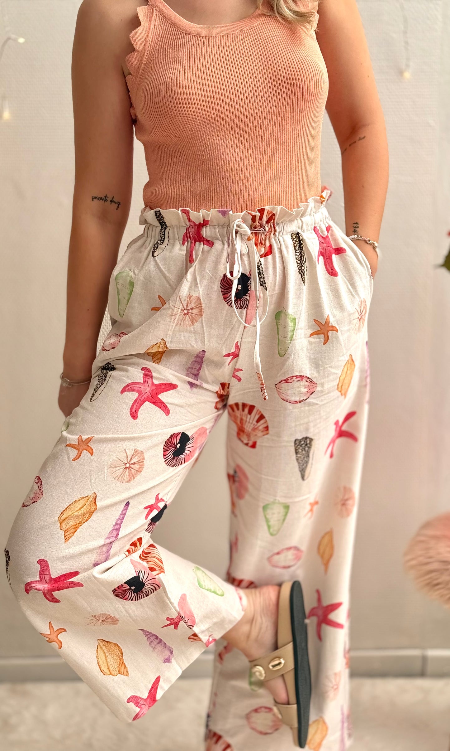 Pantalon en lin VECCHIO