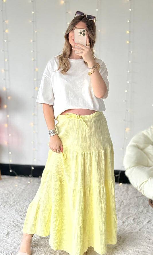 Jupe en gaze de coton AMBRE 🇮🇹