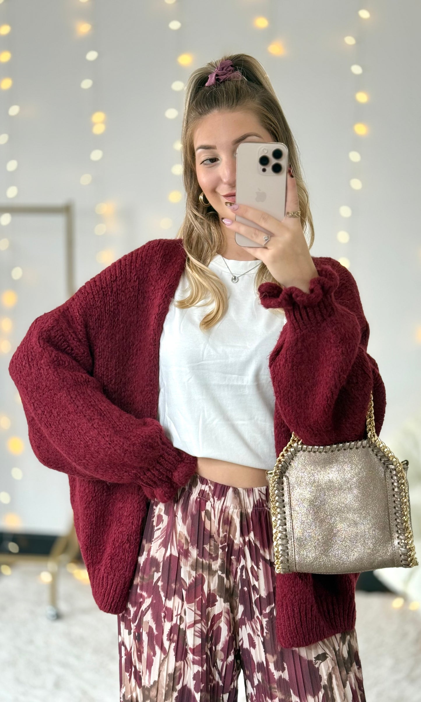 Gilet bordeaux CAROLE 🇮🇹