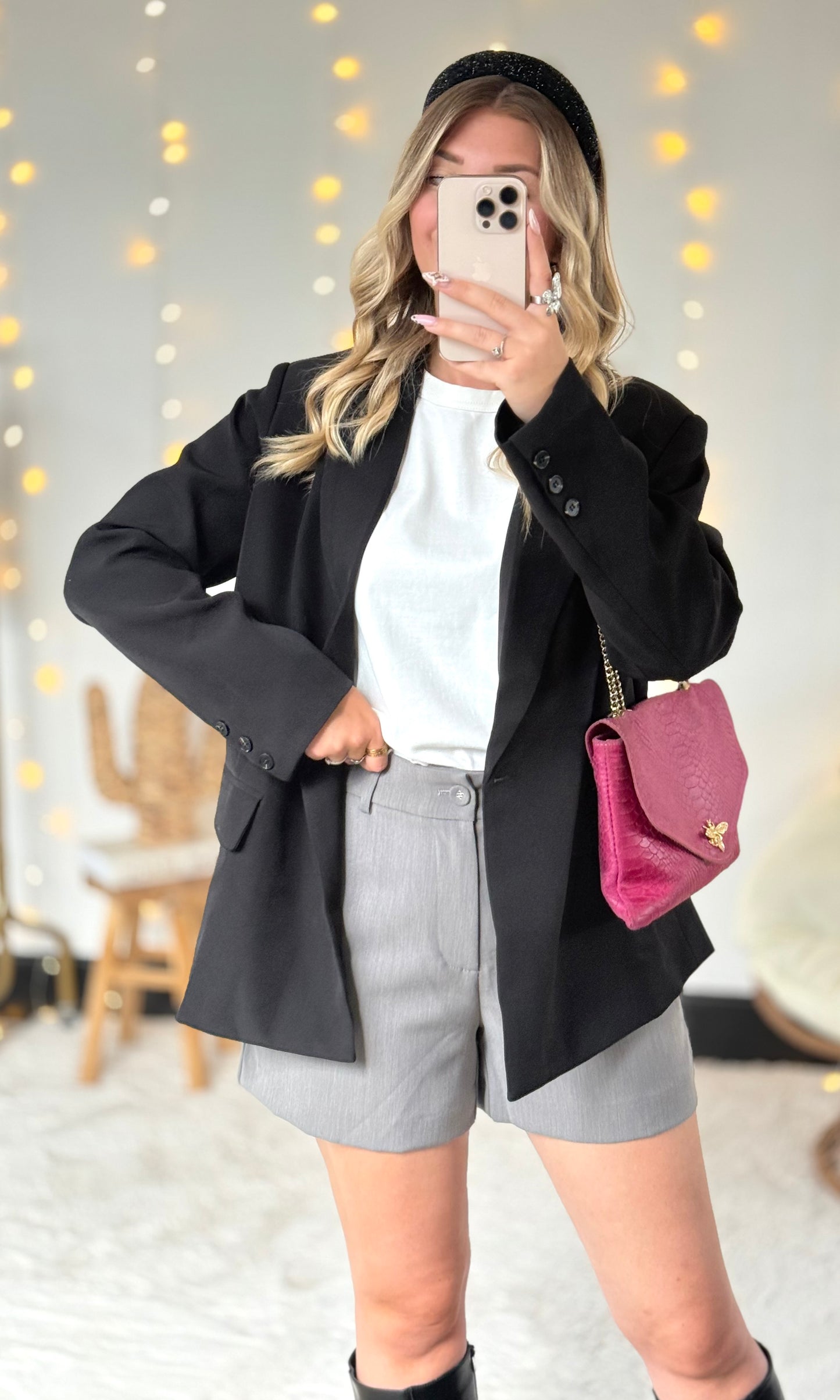 Blazer noir SERENA