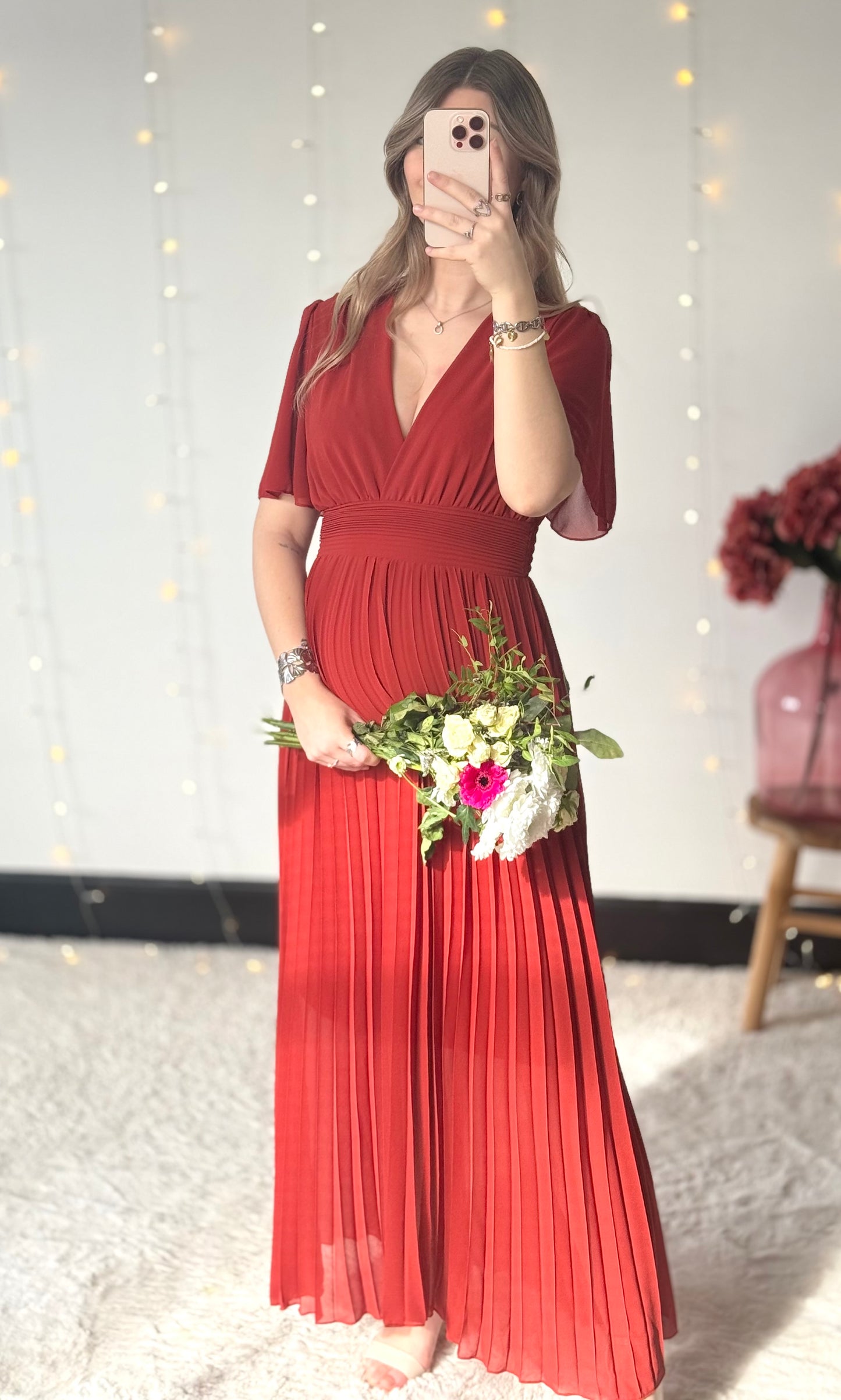 Robe longue LAIA terracotta 🇮🇹