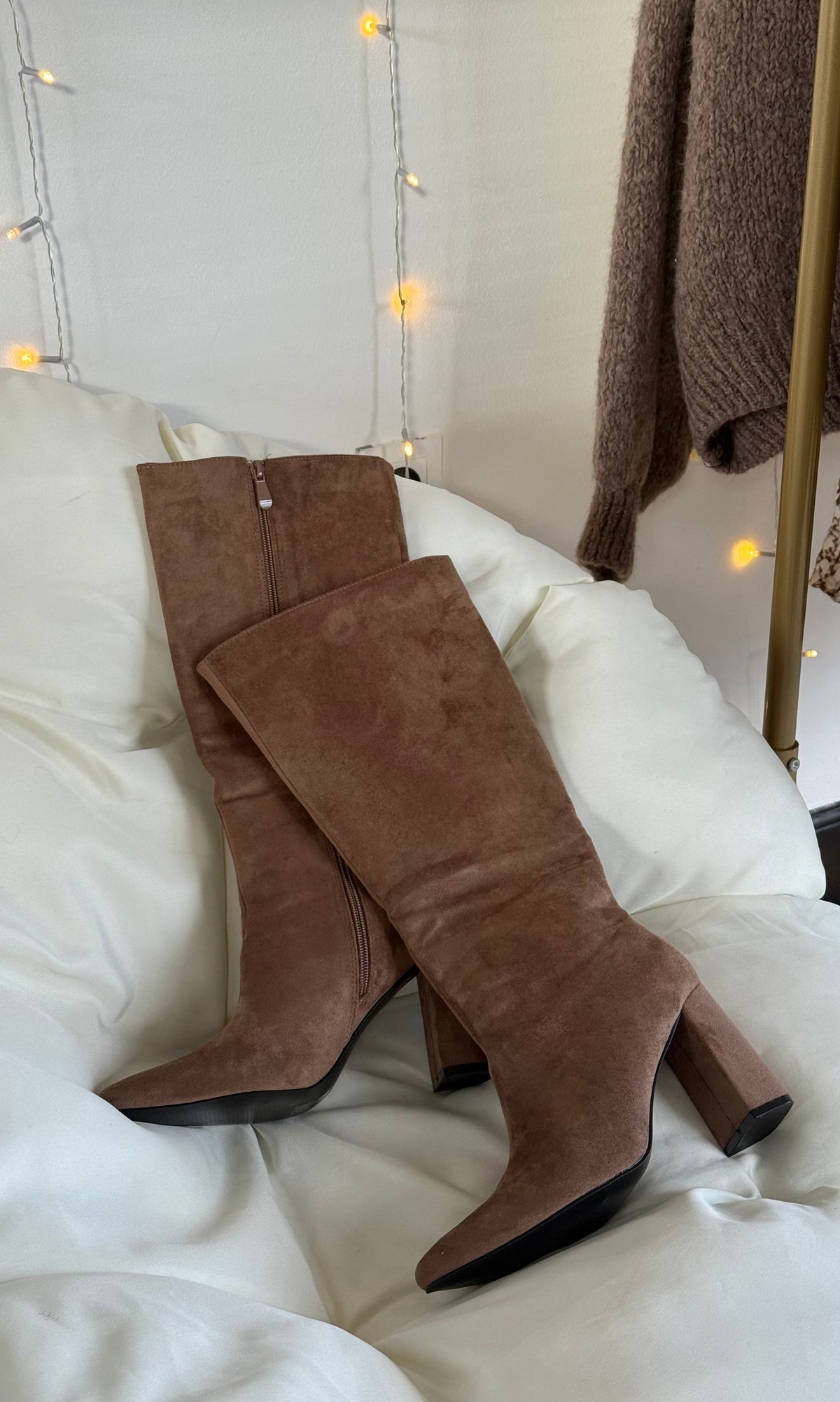 Bottes en daim CARAMEL