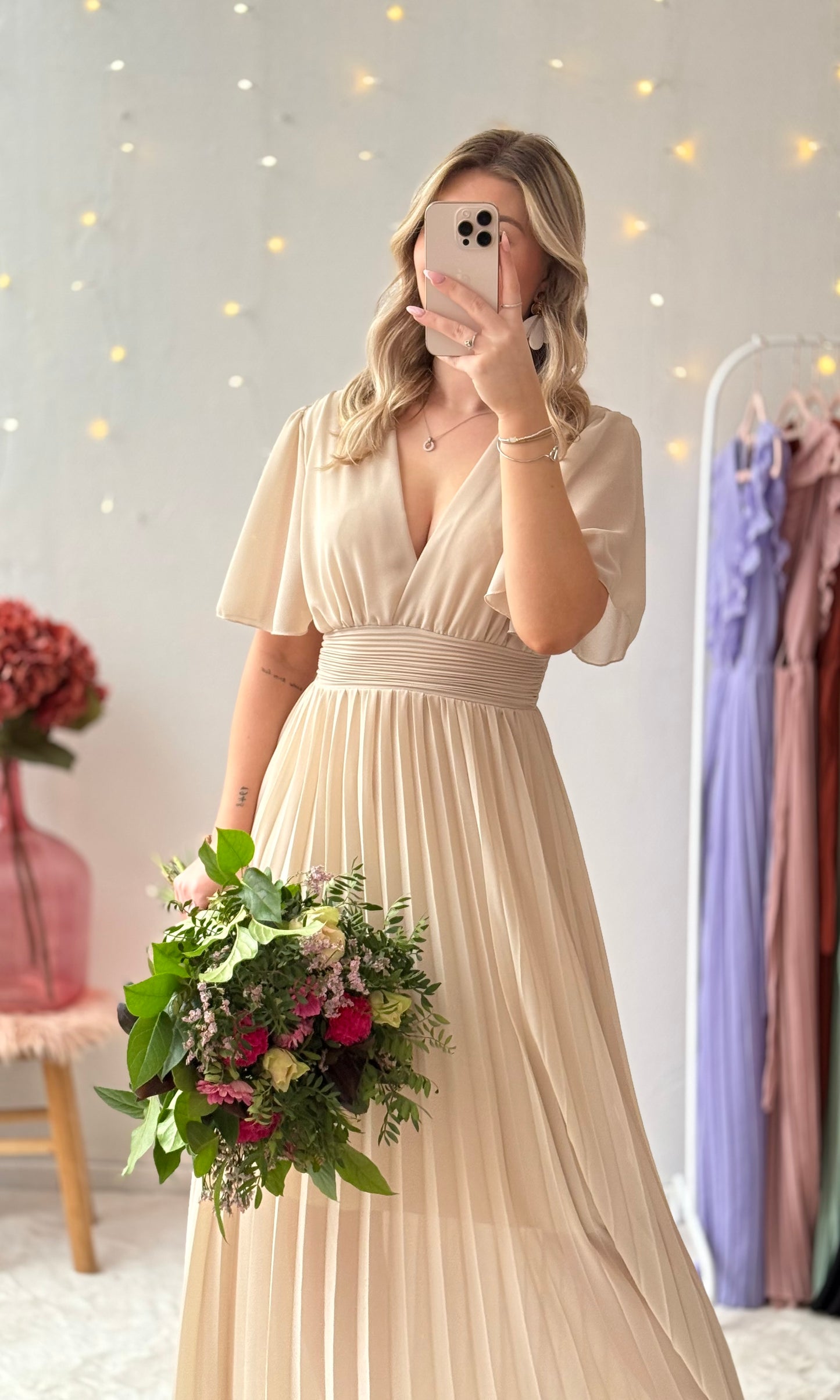 Robe longue LAIA beige 🇮🇹