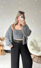 Pantalon plissé noir (34-50) LOU 🇮🇹