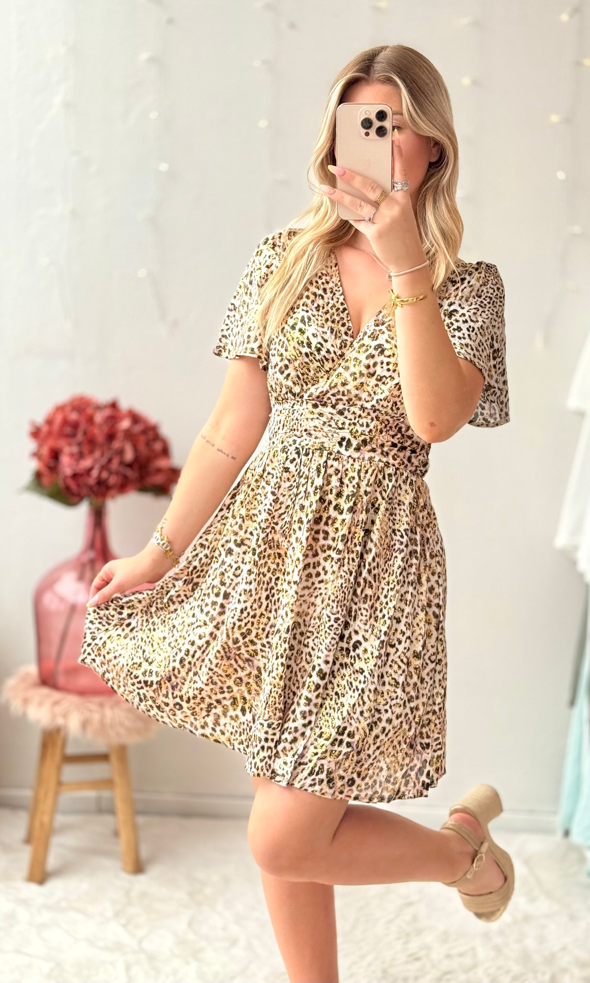 Robe courte léopard TIGER