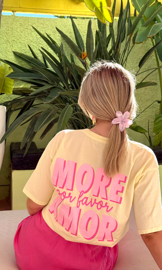 Tshirt jaune AMOR 🇮🇹