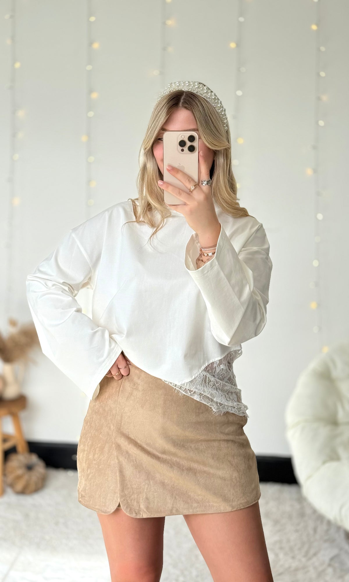 T-shirt en dentelle LALIE