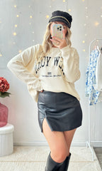 Jupe short en similicuir JENNY