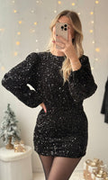 Robe sequins dos nu SNOWMAN