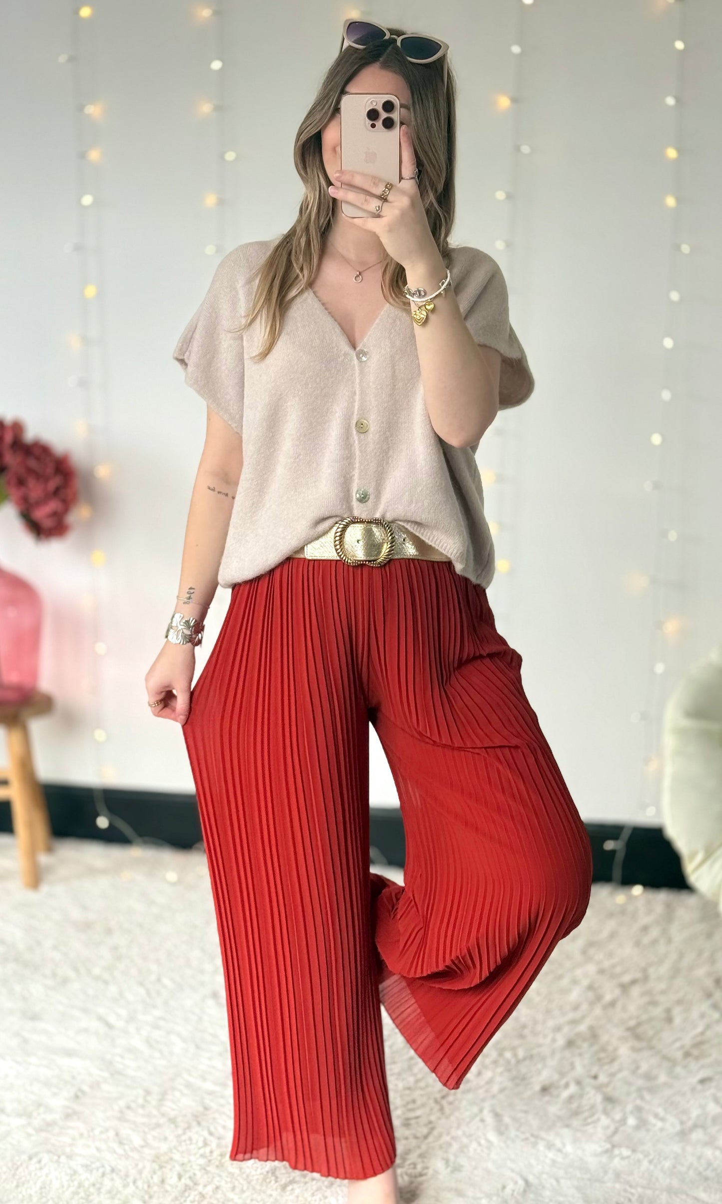 Pantalon plissé (36-50/52) MARIA 🇮🇹