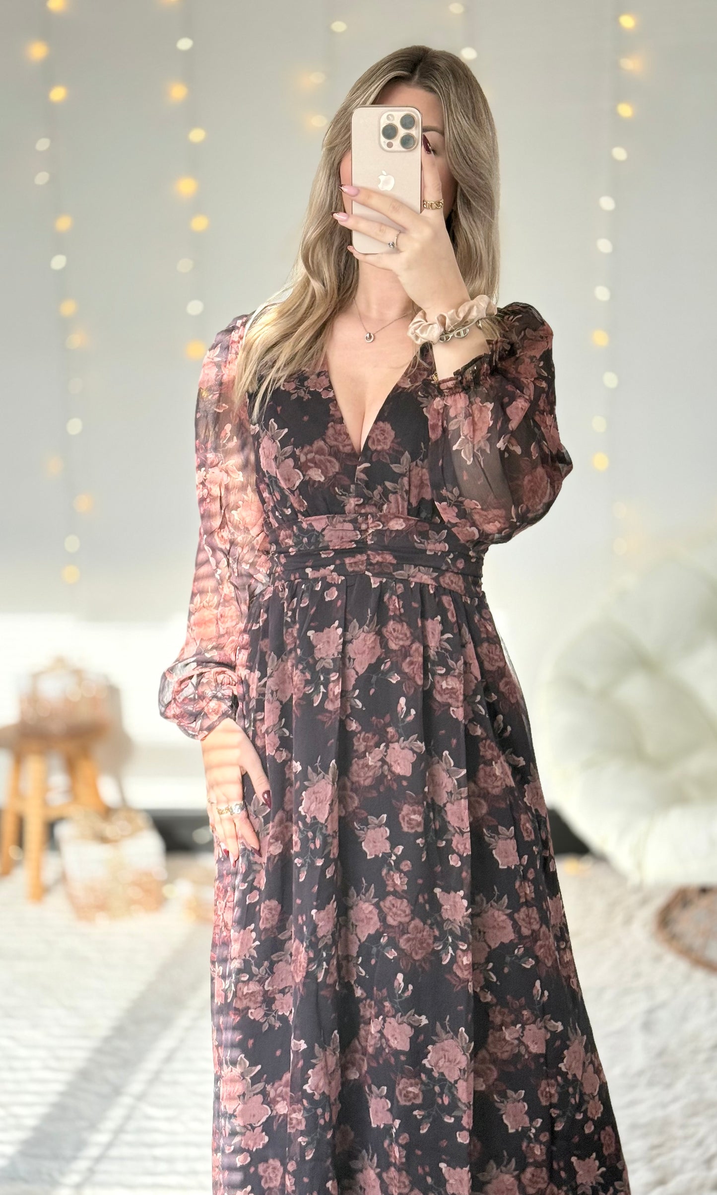 Robe longue fleurie CLEO
