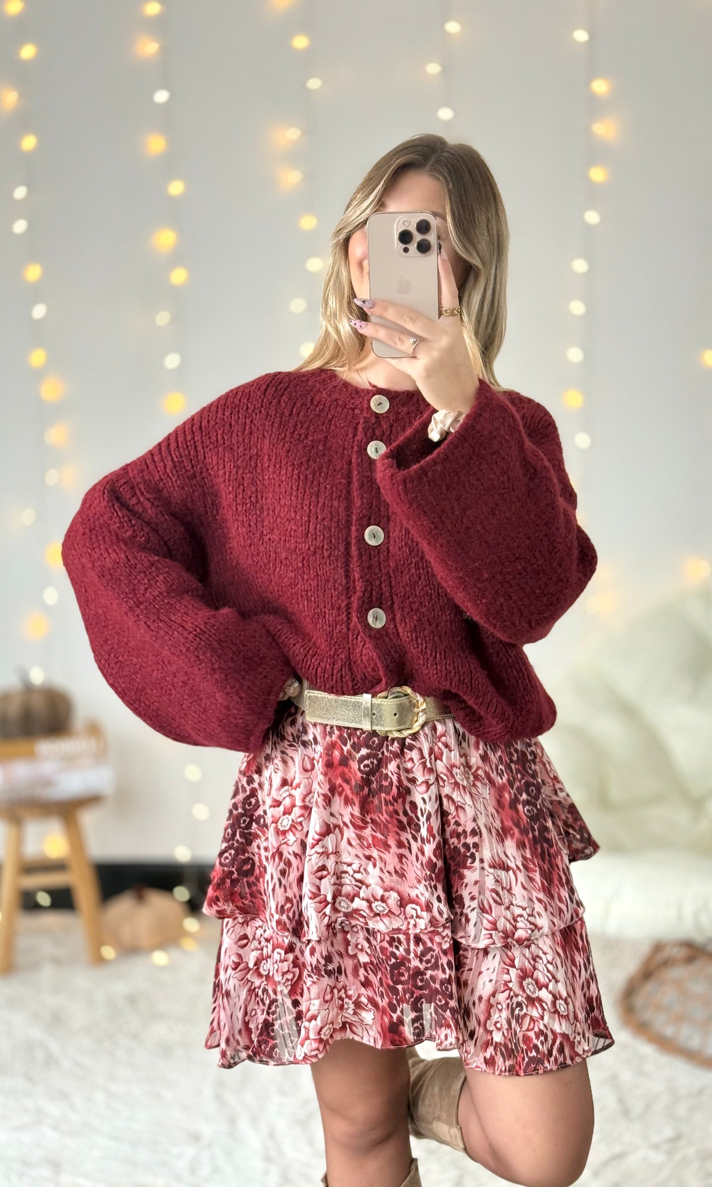 Robe bordeaux ALESSIA