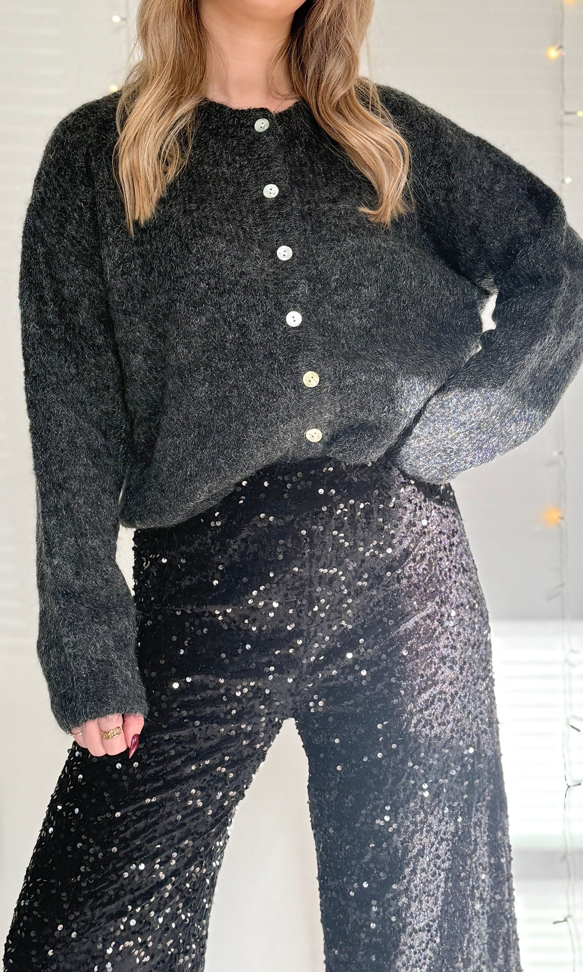 Pantalon velours à sequins STAR 🇮🇹