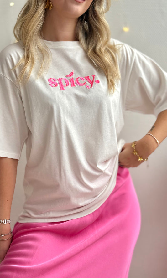 T-shirt blanc SPICY 🇮🇹
