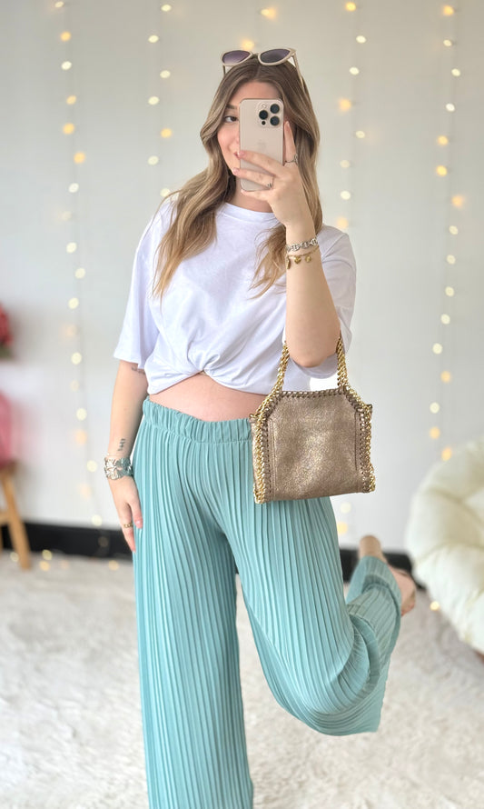 Pantalon plissé (36-50/52) MARIA 🇮🇹