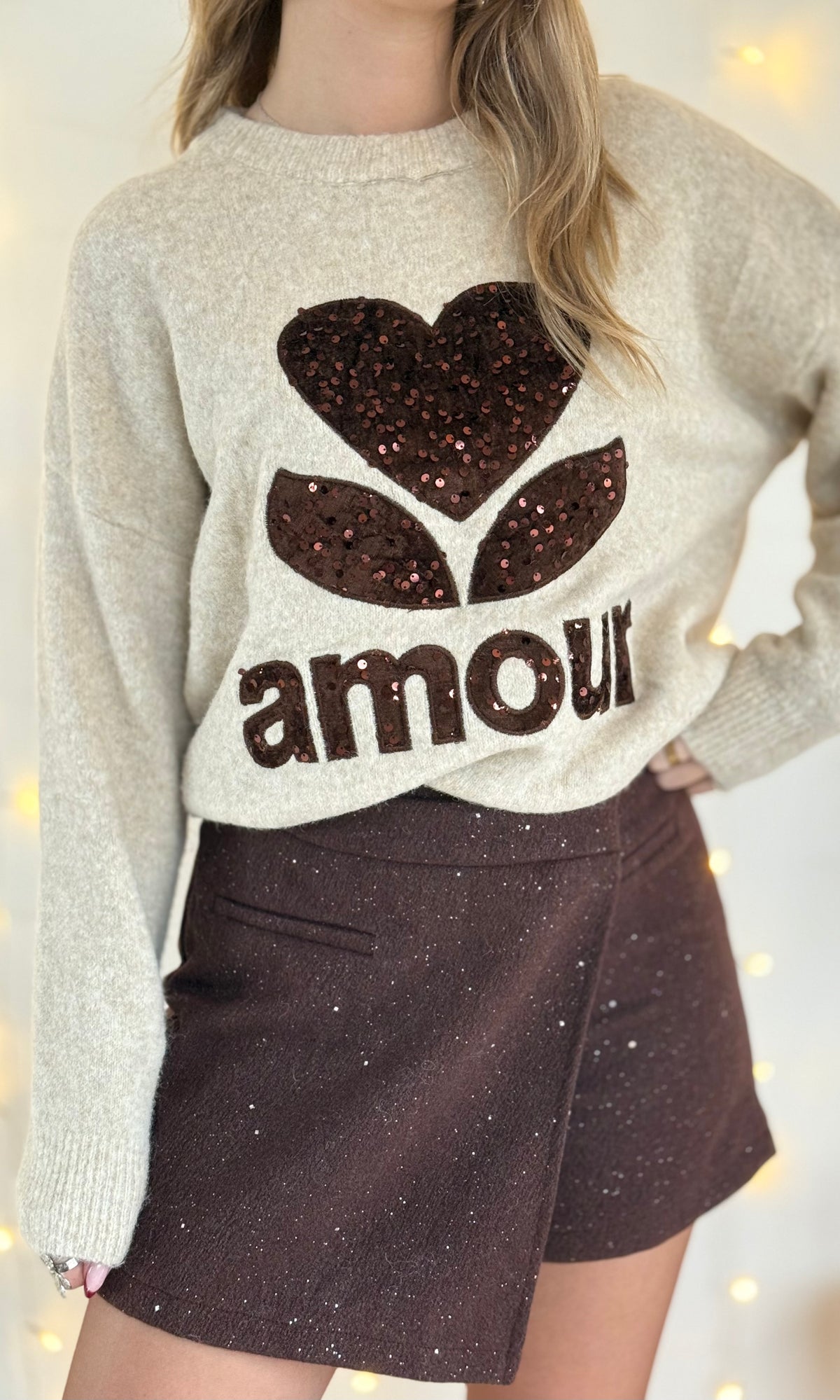 Jupe short à paillettes GLITTER
