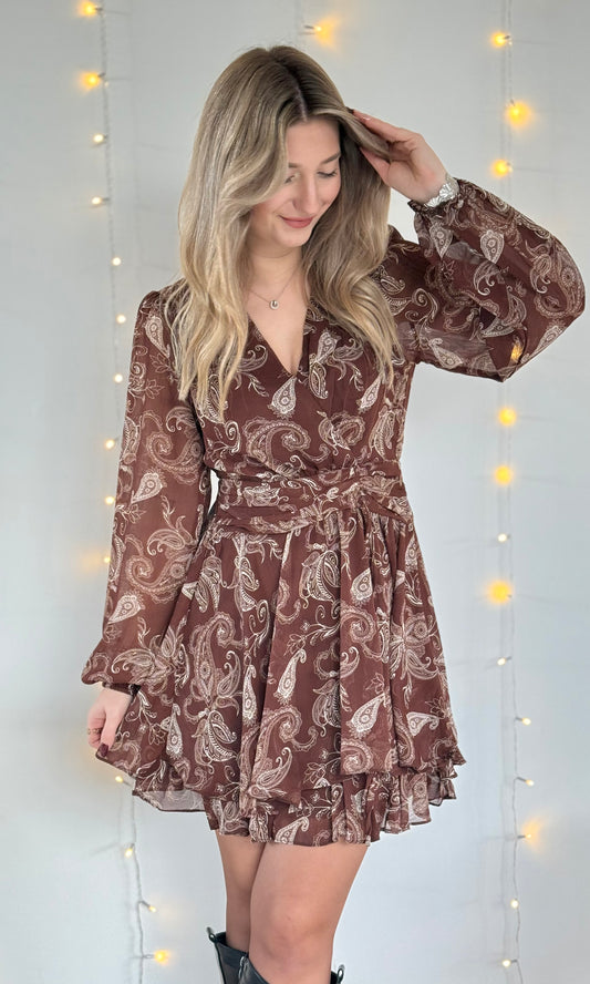 Robe marron GRAHAM