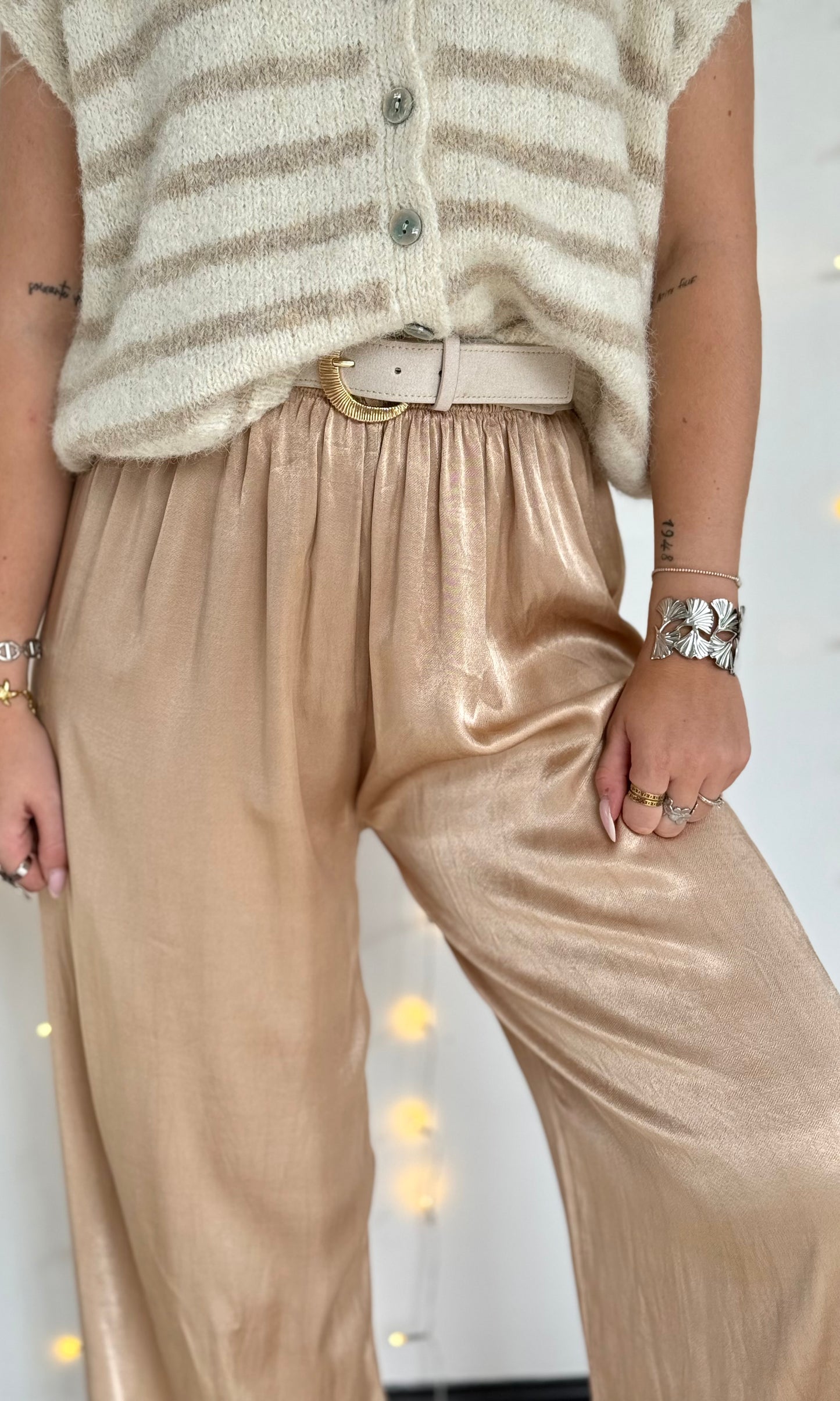 Pantalon satiné CONSTANCE 🇮🇹