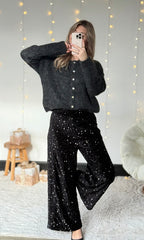 Pantalon velours à sequins STAR 🇮🇹
