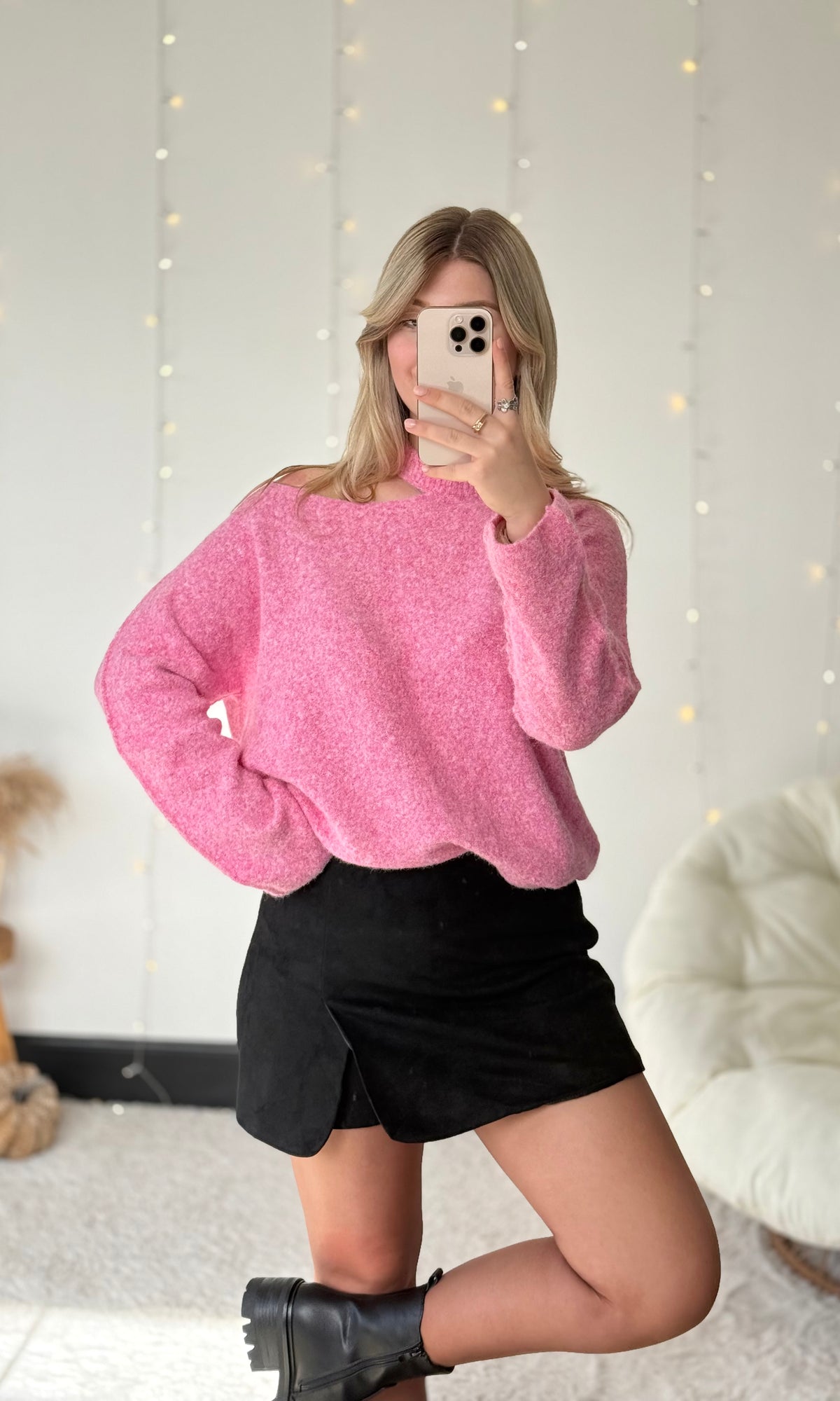 Jupe short en suédine LOLITA