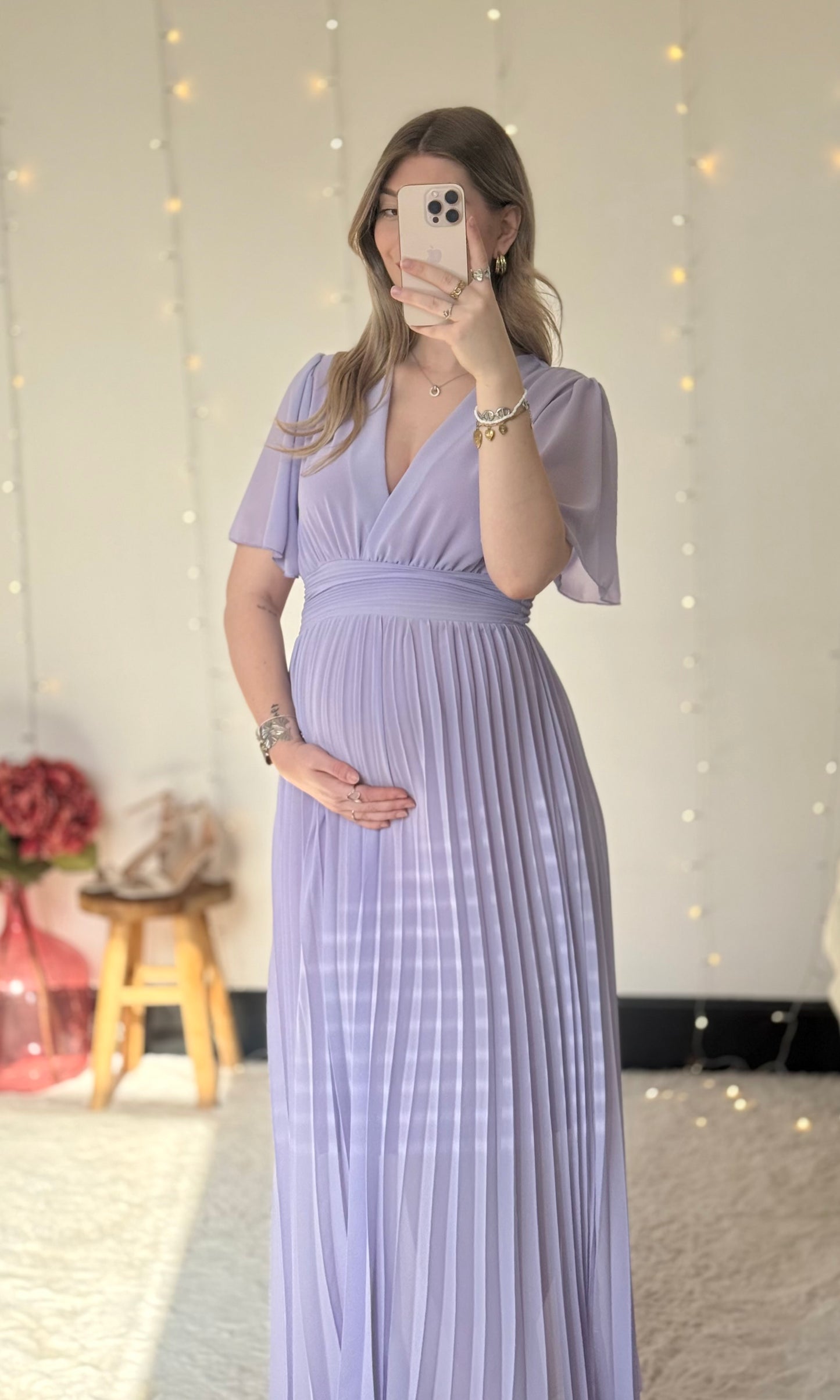 Robe longue LAIA Lilas  🇮🇹