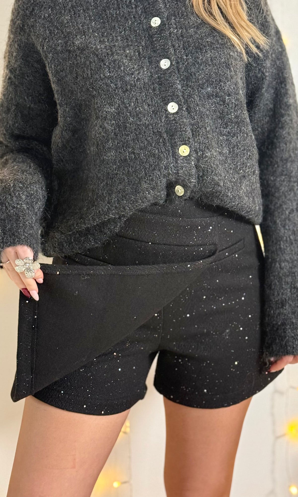 Jupe short à paillettes GLITTER