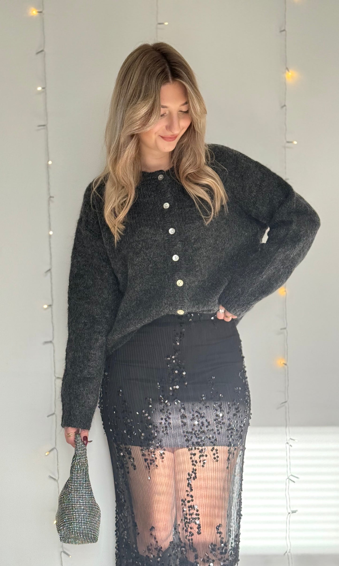 Pull gris foncé NOËLLE