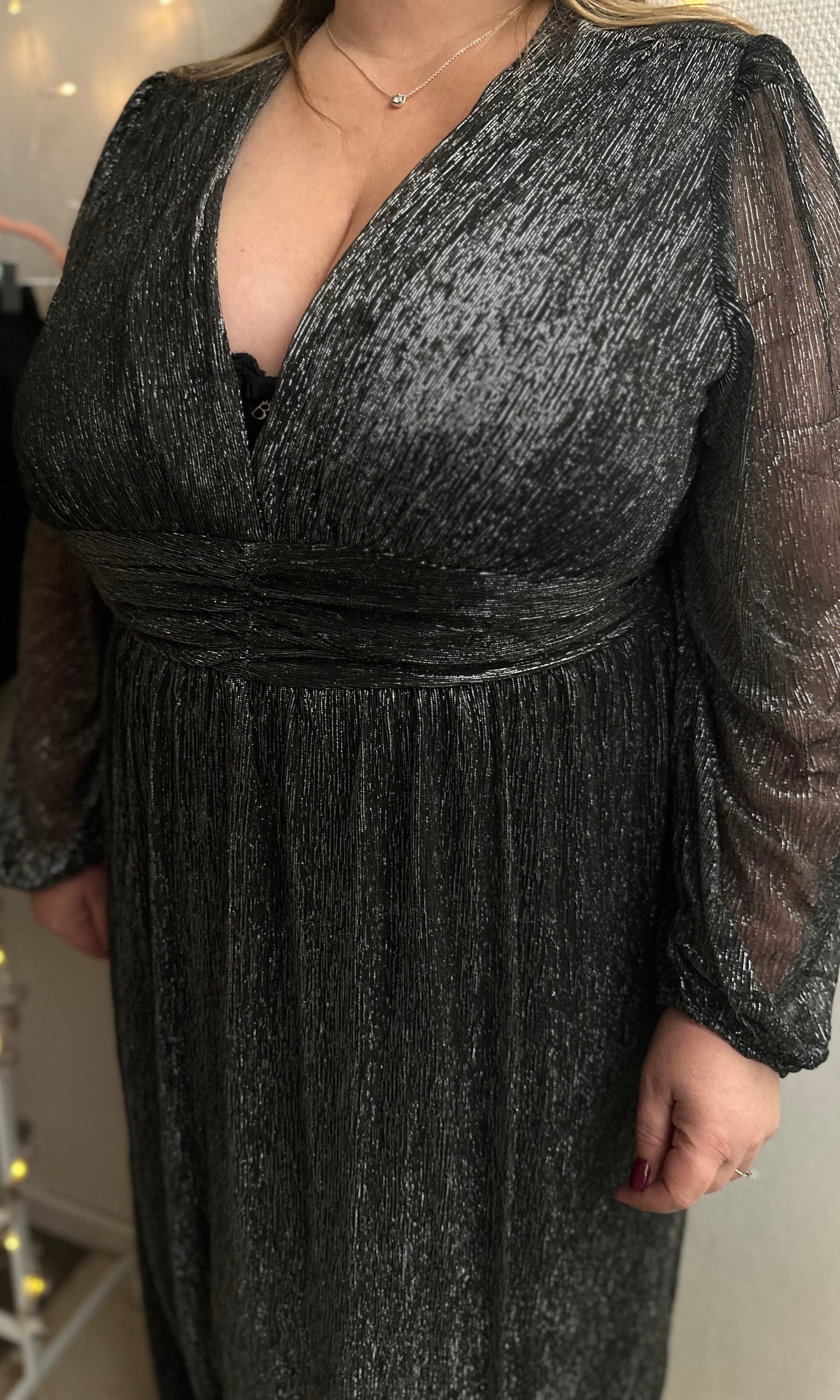 (CURVES) Robe argentée MÉLY