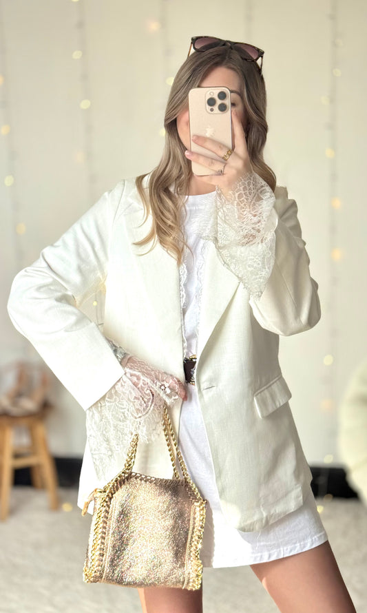 Blazer en dentelle CRYSTAL