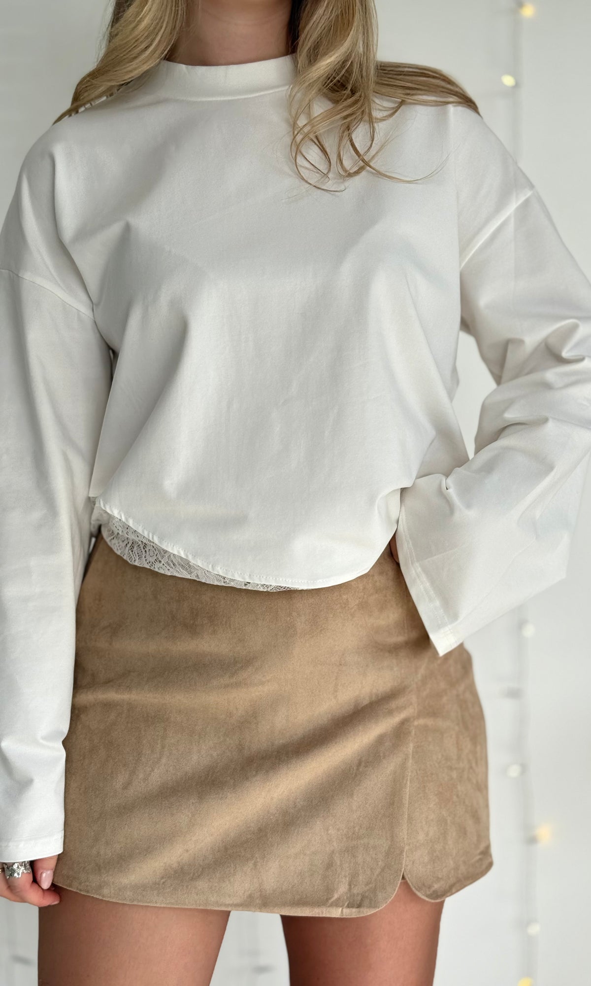 Jupe short en suédine LOLITA