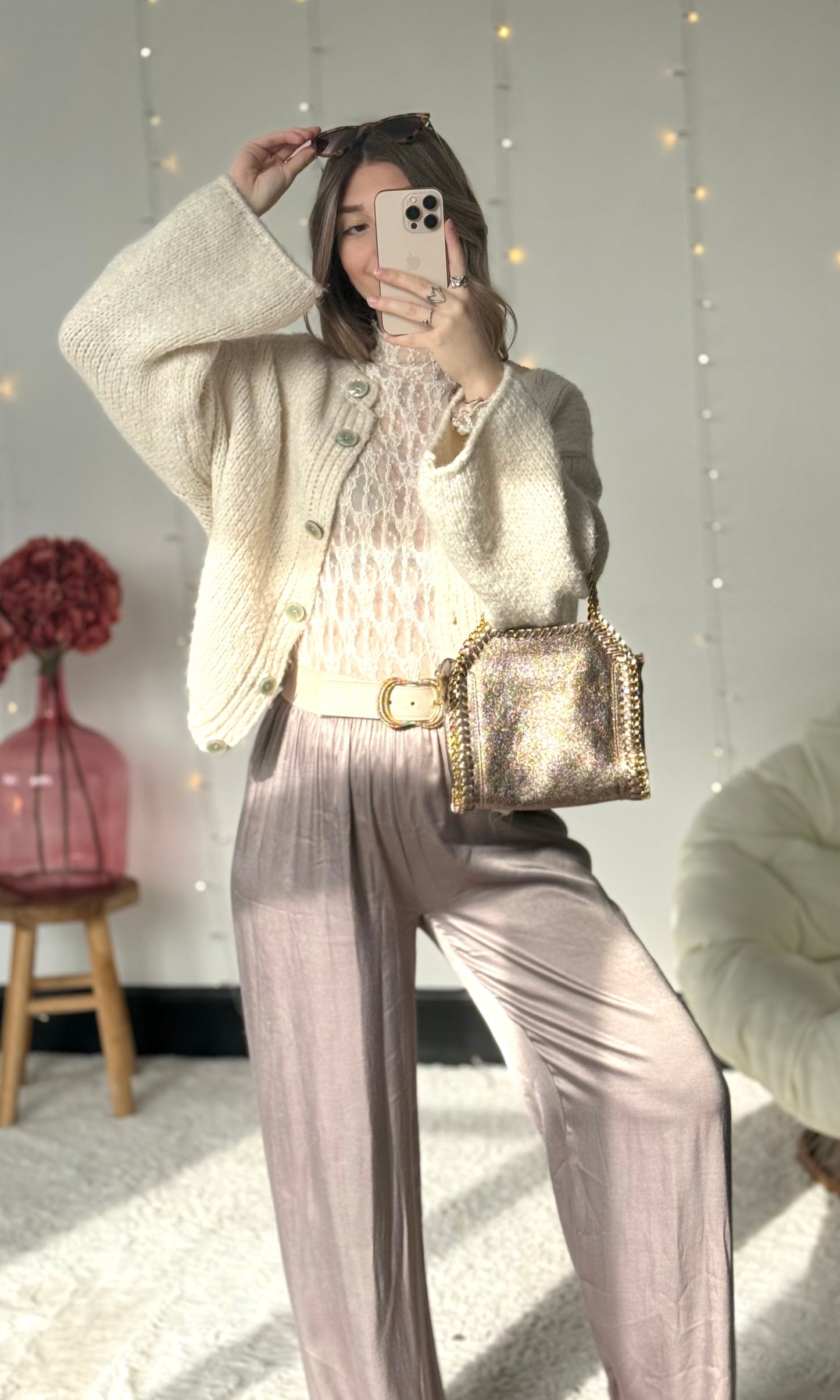 Pantalon satiné CONSTANCE 🇮🇹