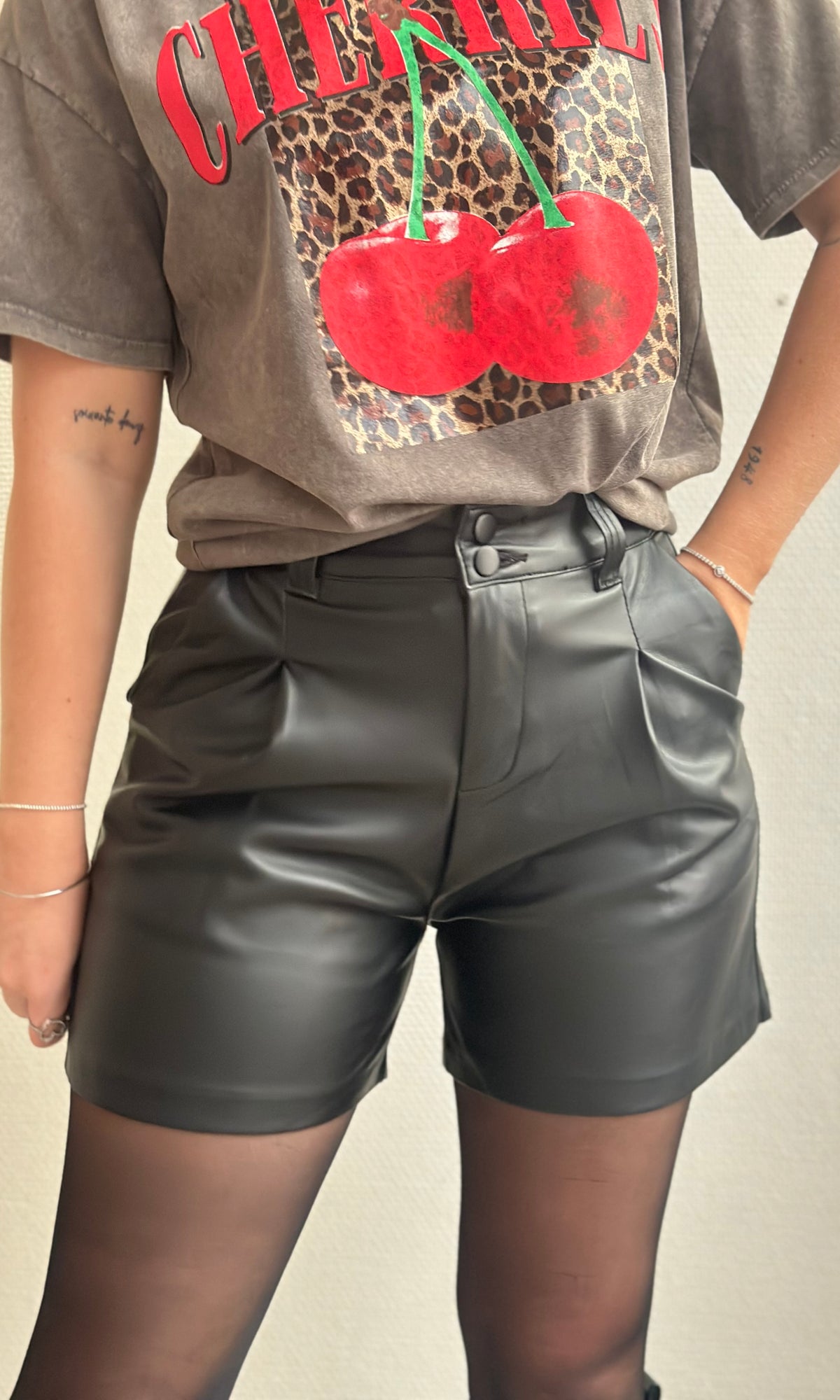 Short en similicuir LAURETTE