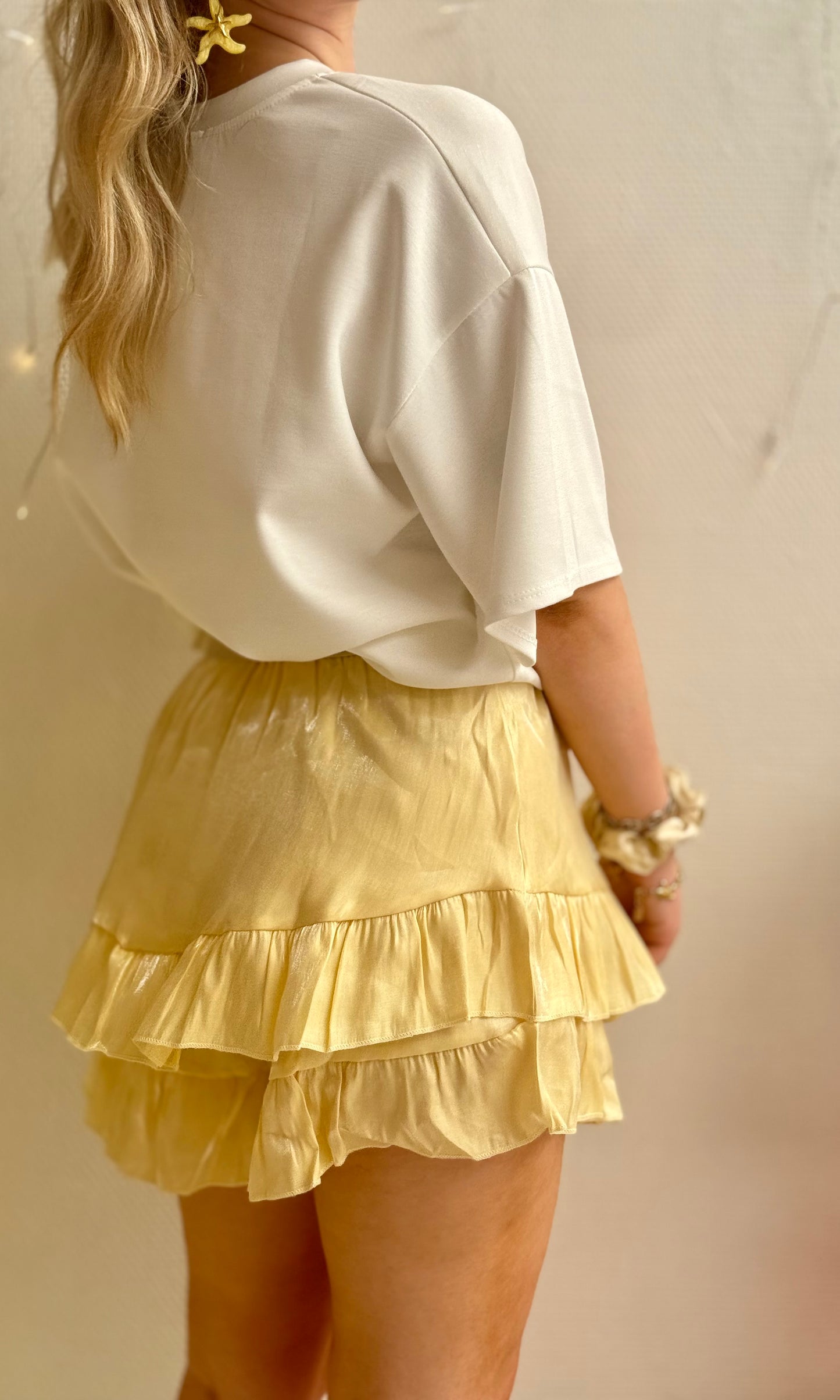 Jupe short jaune BUTTER