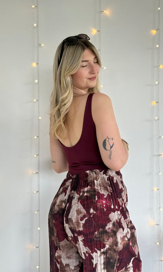 Body dos nu Bordeaux MIRA