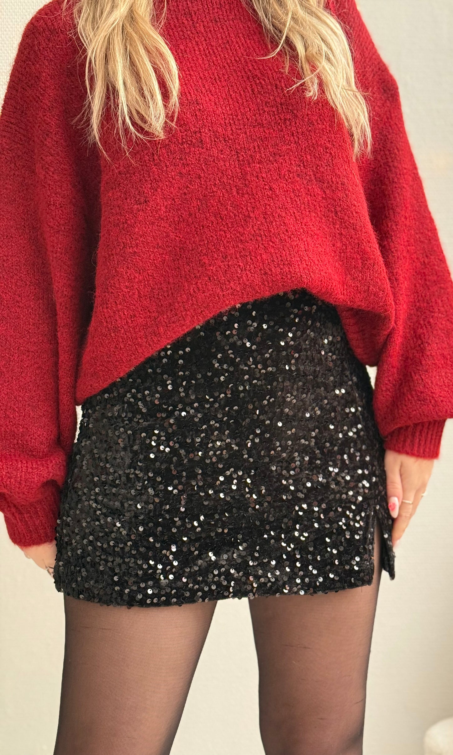 Jupe short HOLLY (noire, argentée ou dorée)