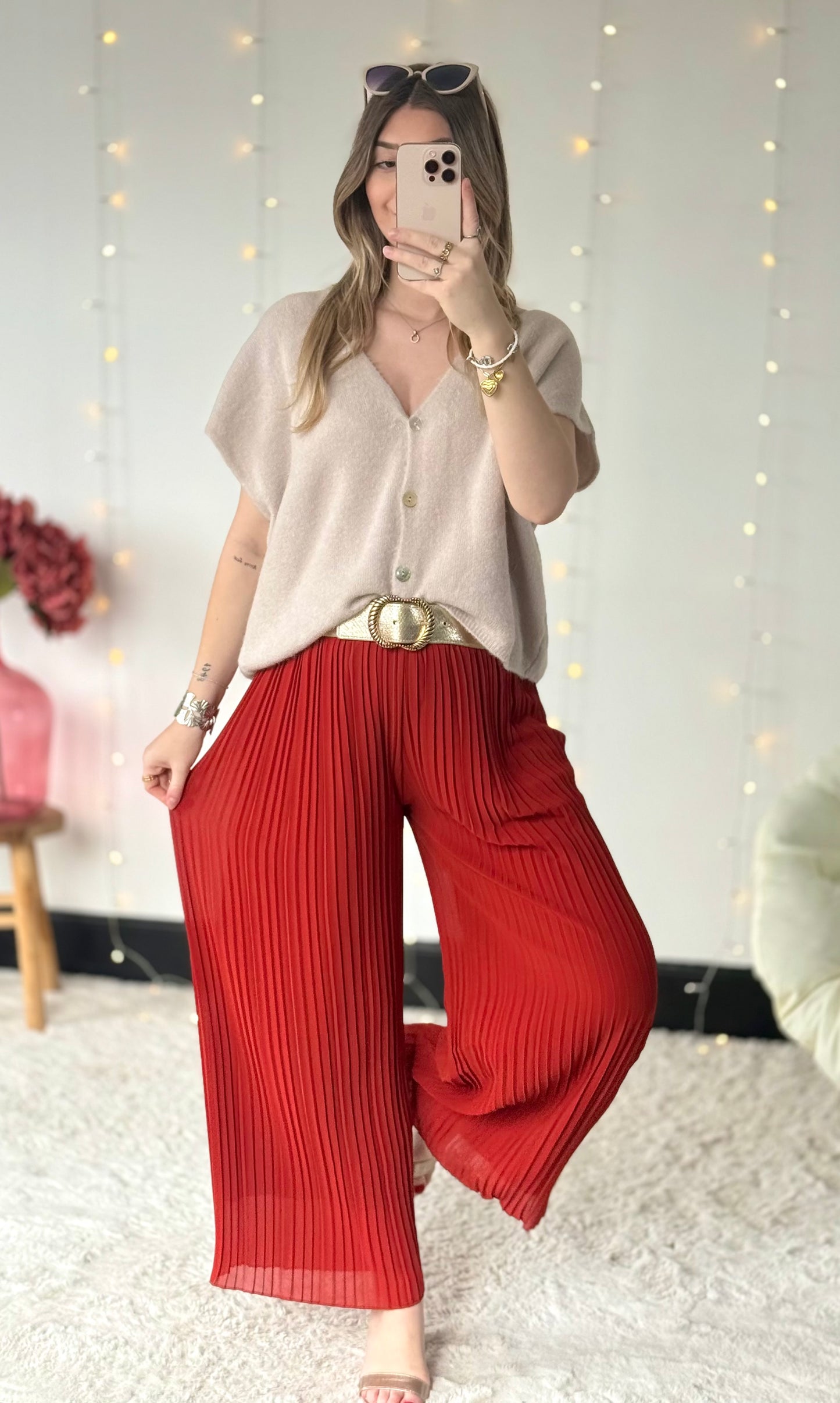 Pantalon plissé (36-50/52) MARIA 🇮🇹