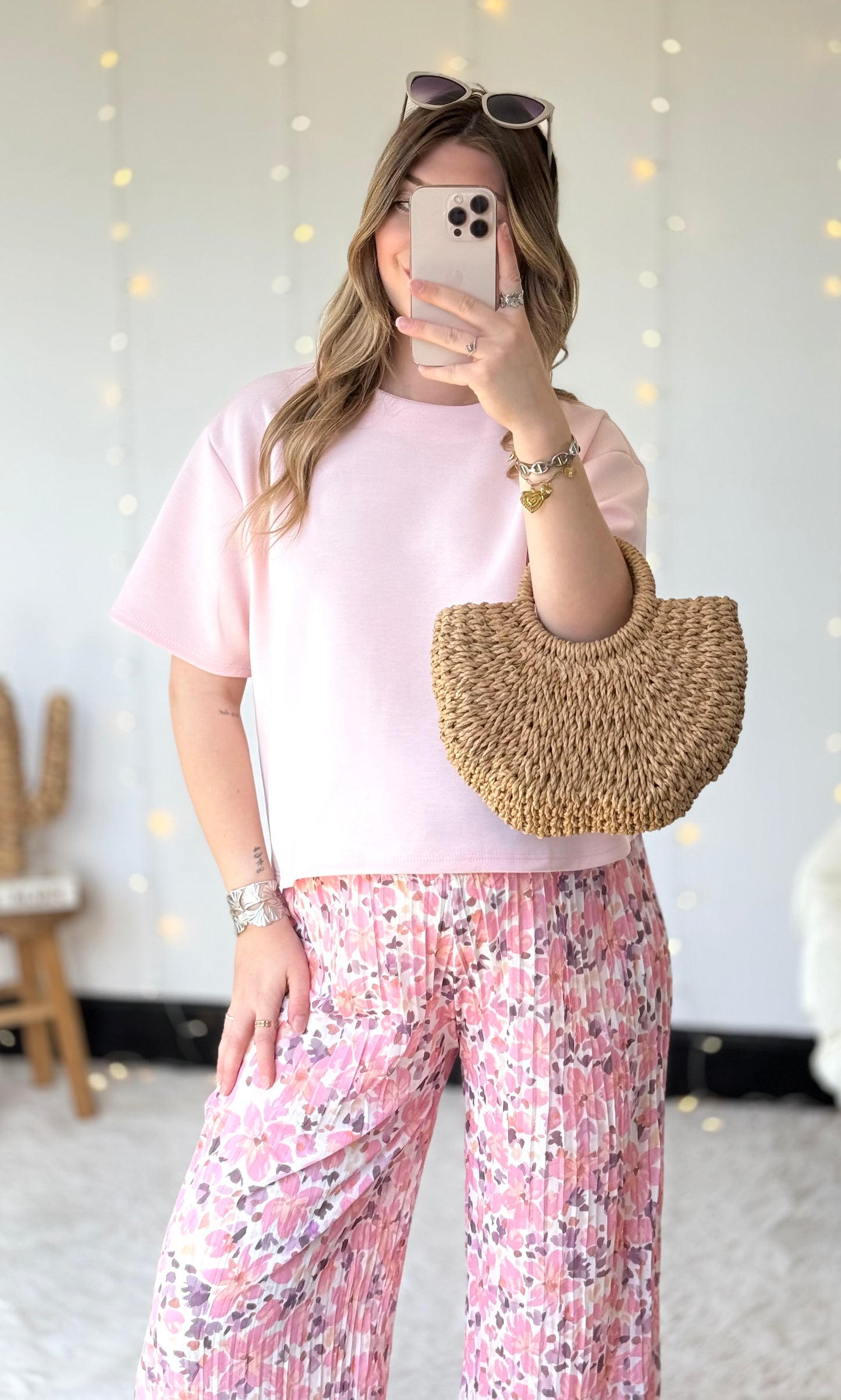 T-shirt rose BASIC 🇮🇹