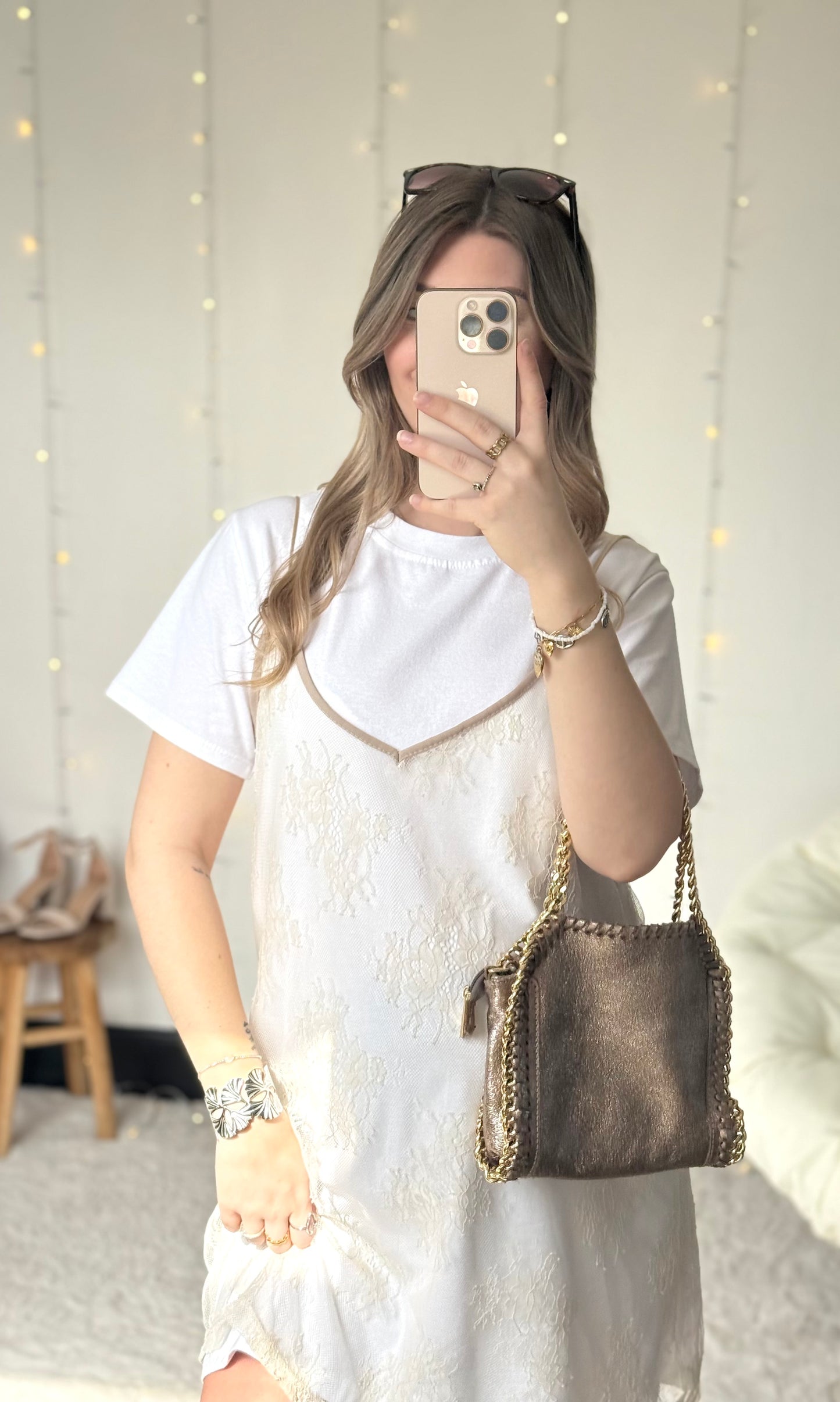 Robe t-shirt dentelle CALOR 🇮🇹