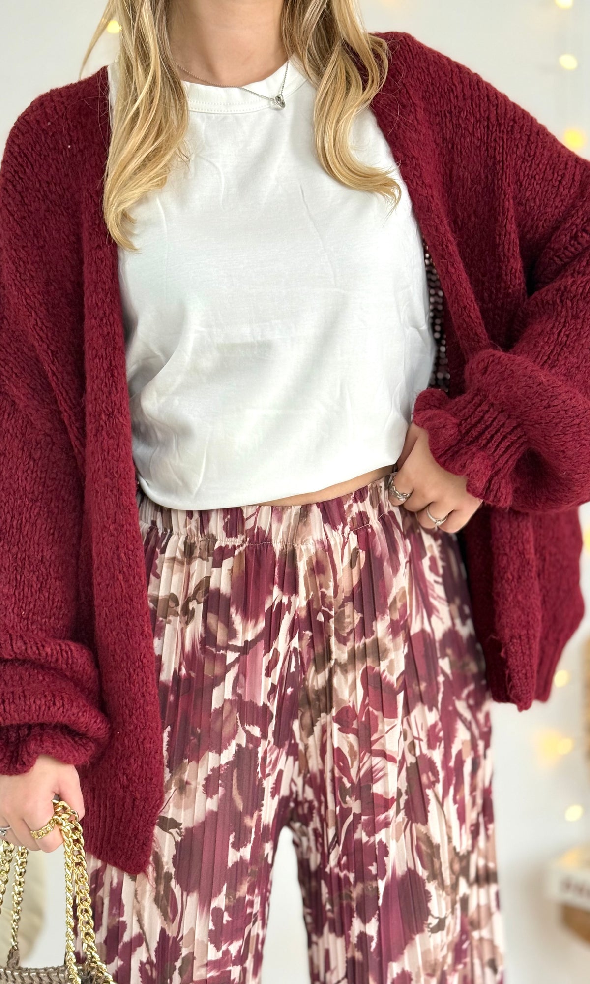Gilet bordeaux CAROLE 🇮🇹