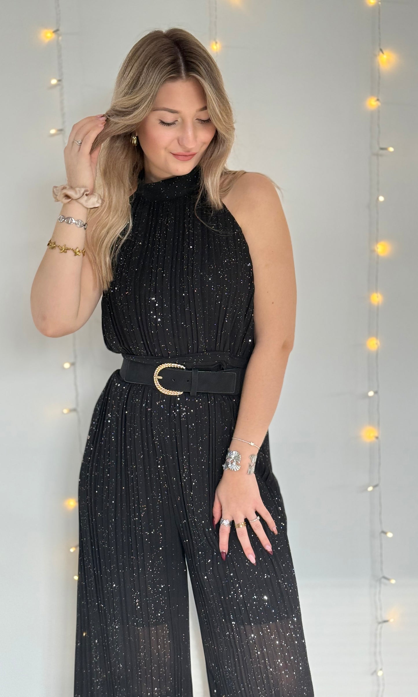 Combinaison plissée brillante PERRIE (36-44) 🇮🇹