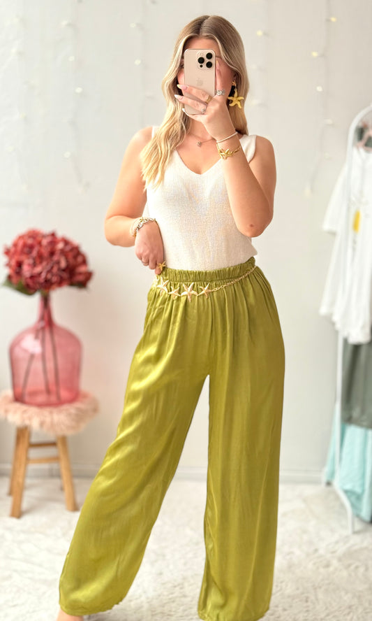 Pantalon satiné CONSTANCE 🇮🇹